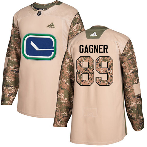 Adidas Canucks #89 Sam Gagner Camo Authentic Veterans Day Stitched NHL Jersey